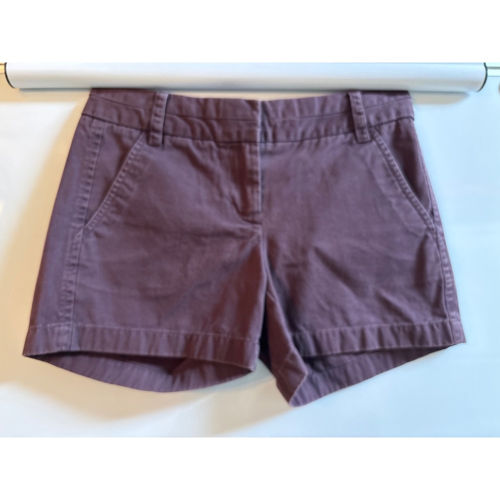 J.Crew‎ women's size 00 shorts chino purple denim